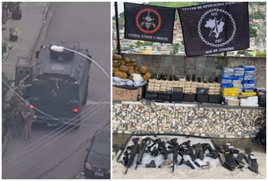 RAT SA POLICIJOM U FAVELI: Najmanje 8 poginulo! Pogledajte drogu i arsenal automatskog oružja zaplenjenog u Rio de Žaneiru! VIDEO