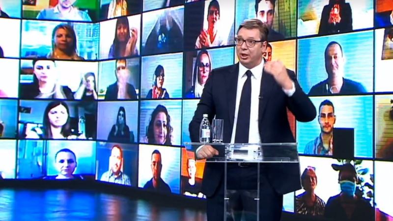 REM: Lista koju predvodi Vučić najzastupljenija u medijima