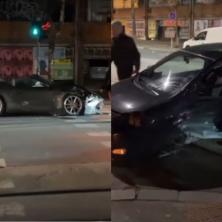 RENO UNIŠTEN, PORŠE SMRSKAN: Saobraćajka na Zvezdari - Dve osobe povređene i prevezene u Urgentni (VIDEO)