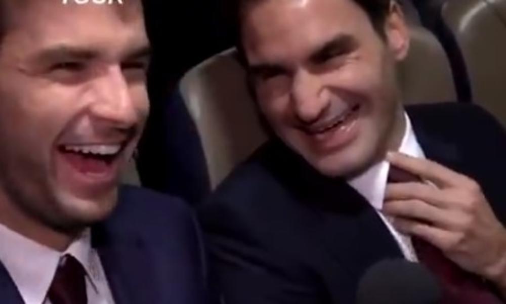 RODŽERE, KAKO ĆEŠ DA POBEDIŠ NOVAKA: Federer je na ovo pitanje prasnuo u smeh! Pogledajte kako je to izgledalo (VIDEO)