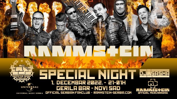 „Rammstein Night“ у четвртак у Герила бару