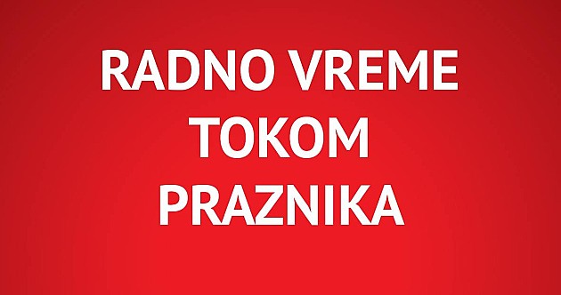 Rasporeda rada ustanova i službi tokom Dana primirja