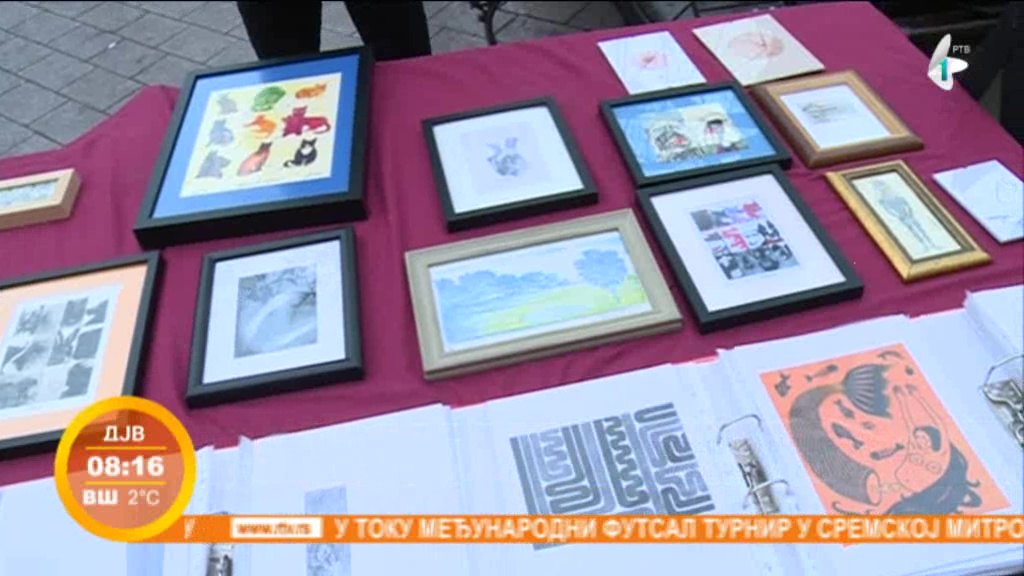 Rasprodaja umetnina u Zmaj Jovinoj ulici