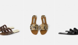 Ravne sandale sa životinjskim printom Zarina su preporuka za ljeto