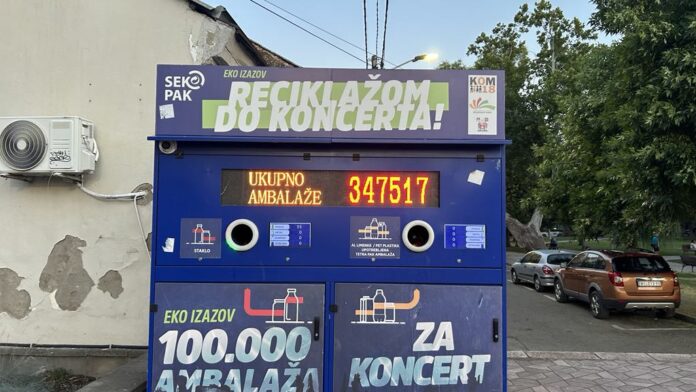 Reciklomat na keju „zaradio“ za tri i po besplatna koncerta, ali muzike nema