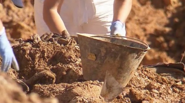 Remains of Serbs exhumed in Croatia