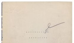 Retki rukopis Anonimnih alkoholičara na aukciji