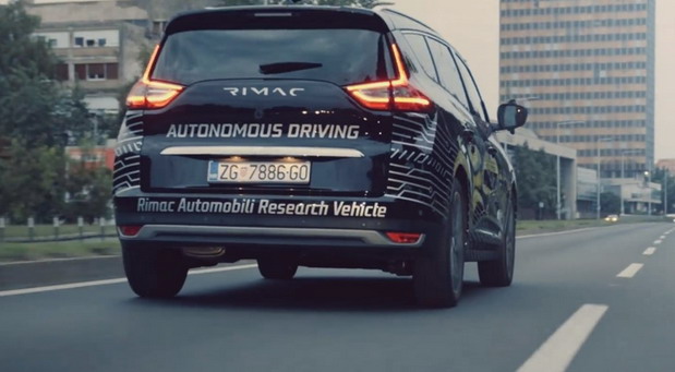 Rimac Automobili na zagrebačkim ulicama testiraju autonomno vozilo