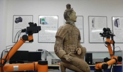 Robot pravi 3D modele ratnika od terakote u severozapadnoj Kini (VIDEO)