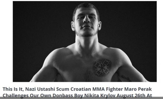 Rusi o hrvatskom MMA borcu: Naci-ustaša i đubre
