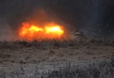 Rusi pogođeni: Gori tenk VIDEO