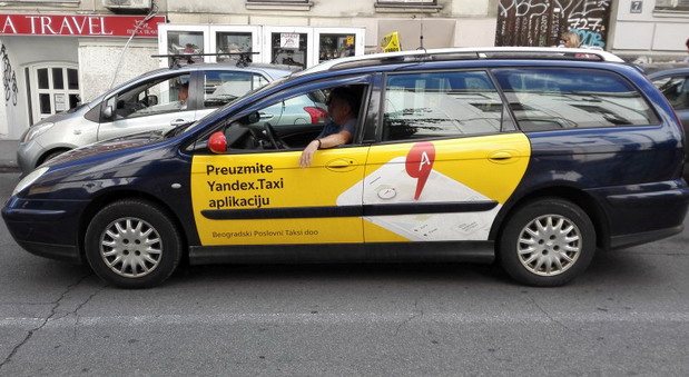 Ruski taksi počeo da radi u Srbiji