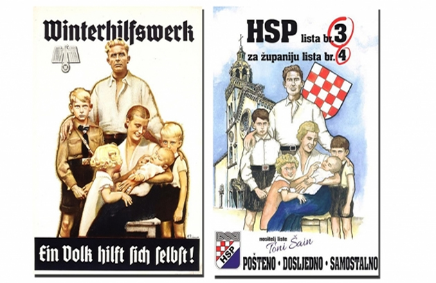 SA HITLEROM BI DA OSVOJE VLAST HSP za izbore pustio kopiju nacistickog plakata iz 1938. godine