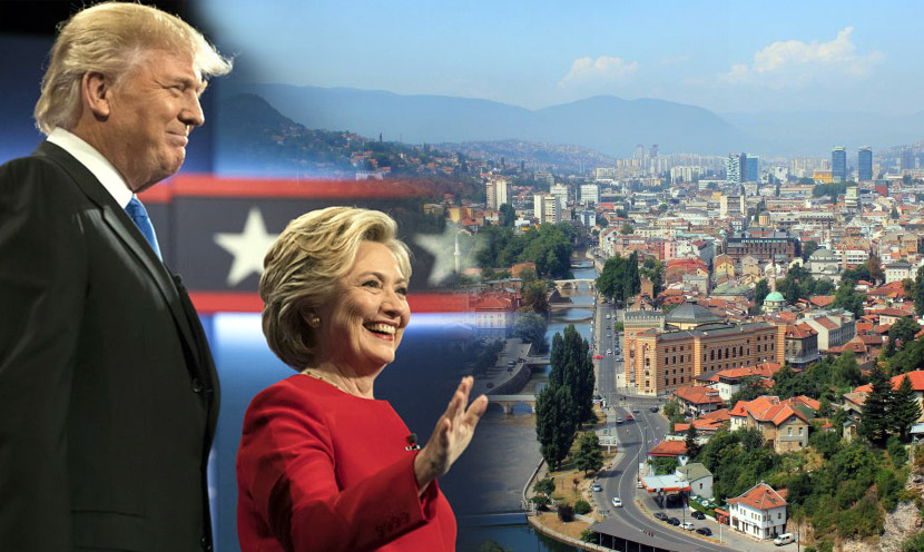 SARAJEVO GLASA ZA KLINTONOVU: Bosanci održali skup podrške za Hilari. Sutra i za Trampa
