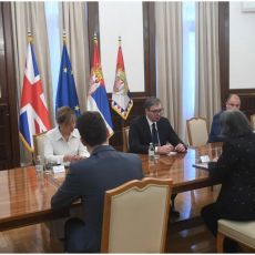 SASTANAK SA AMBASADORKOM UJEDINJENOG KRALJEVSTVA: Vučić razgovarao sa Šan Makleod (FOTO)