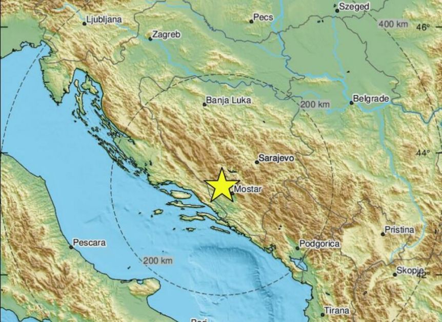 SNAŽAN ZEMLJOTRES U HERCEGOVINI Potres od 4,8 stepeni se osetio i u Dalmaciji: Dobro je zatreslo!