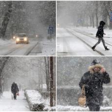 SNEG NE PRESTAJE DA PADA, Hitno upozorenje RHMZ, otežan saobraćaj širom zemlje