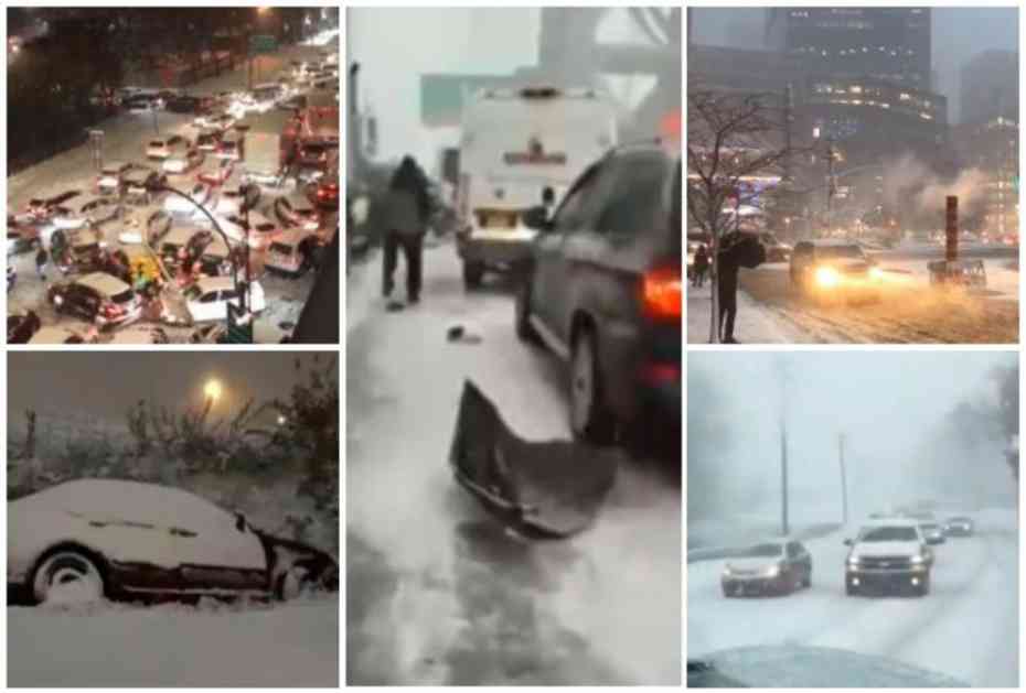 SNEŽNA OLUJA ZAVEJALA NJUJORK! Sneg zatvorio ulice! Saobraćaj u haosu, na Menhetnu padalo drveće! (VIDEO)