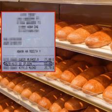 ŠOK U PRODAVNICI! Hteo da kupi hleb od 37 dinara. Kada je ugledao račun, žestoko se IZNERVIRAO! (FOTO)