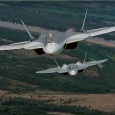 SPEKTAKULARNI LET RUSKOG LOVCA BUDUĆNOSTI: Snimak koji dokazuje da je Su-57 NAJBOLJI NA SVETU (VIDEO)