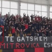 SRAMOTA! Albanski navijači ZAPALILI zastavu Srbije i poslali skandaloznu poruku (FOTO)