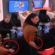 ŠTA JOJ TO STAVLJA U RUKU ISPOD STOLA? Maju Marinković UHVATILA KAMERA -  Uradila je ZABRANJENO! (VIDEO)