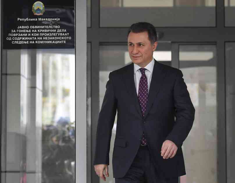 STALNO KASNI NA SUĐENJA: Makedonska tužiteljka traži pritvor za Gruevskog