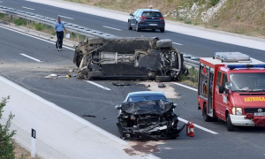 Nesreća na autoputu: Sudar tri automobila kod Sarajeva