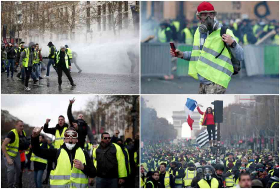 SUZAVAC I VODENI TOPOVI U FRANCUSKOJ, NEREDI U PARIZU: Policija u žestokom okršaju sa demonstrantima! 80.000 ljudi na ulicama zbog cene goriva! (FOTO, VIDEO)