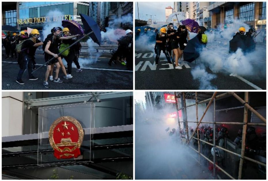 SUZAVCEM NA DEMONSTRANTE U HONKONGU: Vlasti dozvolile protest, ali ne i šetnju (FOTO)