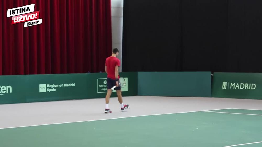 SVE PRŠTI U MADRIDU: Pogledajte trening srpskih tenisera! Đoković spreman za prvi meč! VIDEO
