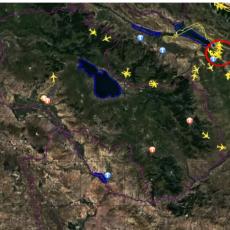 SVE SE VIDI NA MAPI: Jermeni podelili snimak na kome se vidi kretanje TURSKOG F-16 pre obaranja Su-25