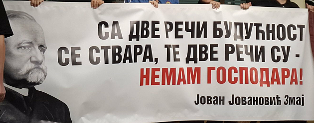 Sa protesta „Obraz obrazovanju upućen zahtev da se učenici vrate u Jovinu gimnaziju