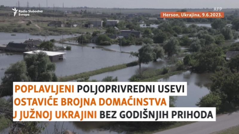 Sabiraju se posledice izlivanja reke Dnjepar u Ukrajini