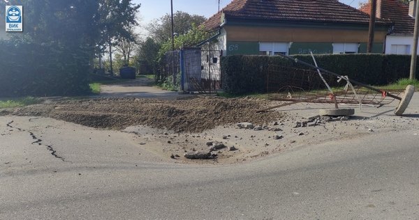 Sanacija havarije na kanalizacionoj mreži u ulici Radnoti Mikloša u Zrenjaninu
