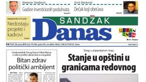 Sandžak Danas – 18. januar 2019.