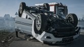 Saobraćajna nesreća kod Kragujevca: Automobil završio na krovu FOTO