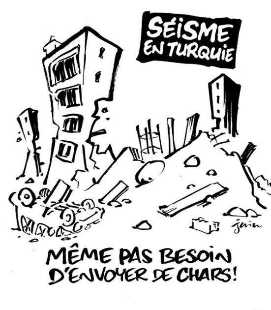 Šarli Ebdo objavio skandaloznu karikaturu: Ismeva Tursku zbog zemljotresa