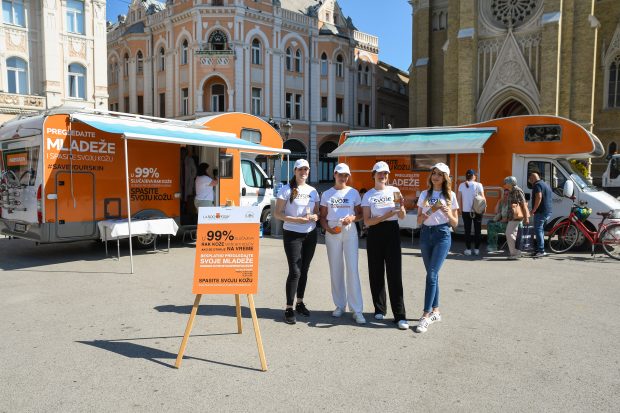 У оквиру пројекта #SaveYourSkin у Новом Саду обављено је 356 бесплатних прегледа младежа