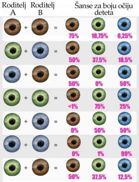 Saznajte kakvu će boju očiju imati vaše dete