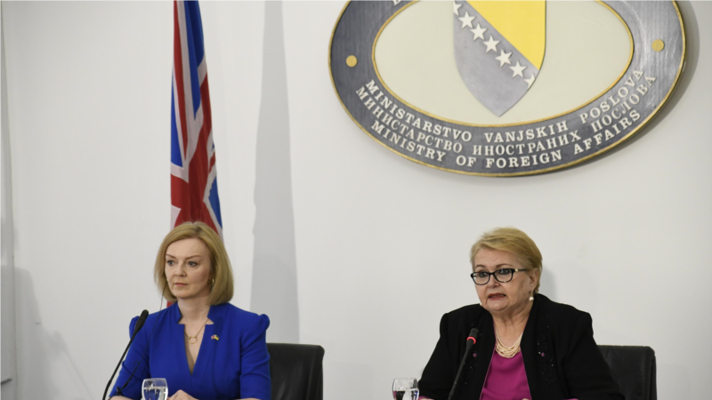 Šefica britanske diplomatije poručila da se rusko miješanje u BiH mora zaustaviti