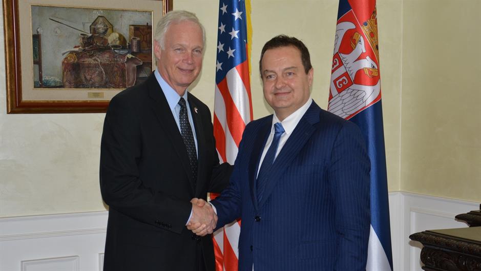 Senator Johnson meets Serbian FM Dacic