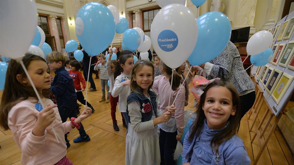 Serbia Goes Blue for Every Child on World Childrens Day