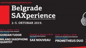 Šesti međunarodni festival saksofona Belgrade SAXperience od 2. do 5. oktobra