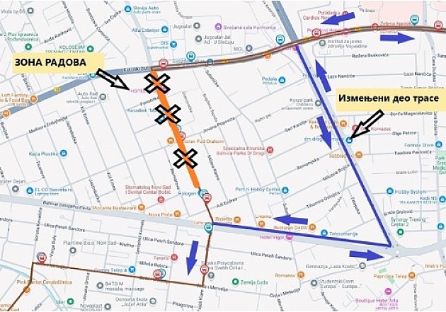 „Šestica“ sutra menja trasu