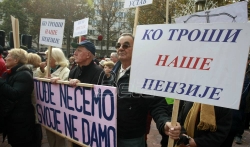 Sindikat penzionera protestovao u Beogradu pomenom moralu, pravdi i istini
