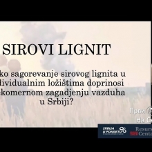 Sirovi lignit - jedan od kljucnih uzrocnika zagadjenja vazduha u Srbiji