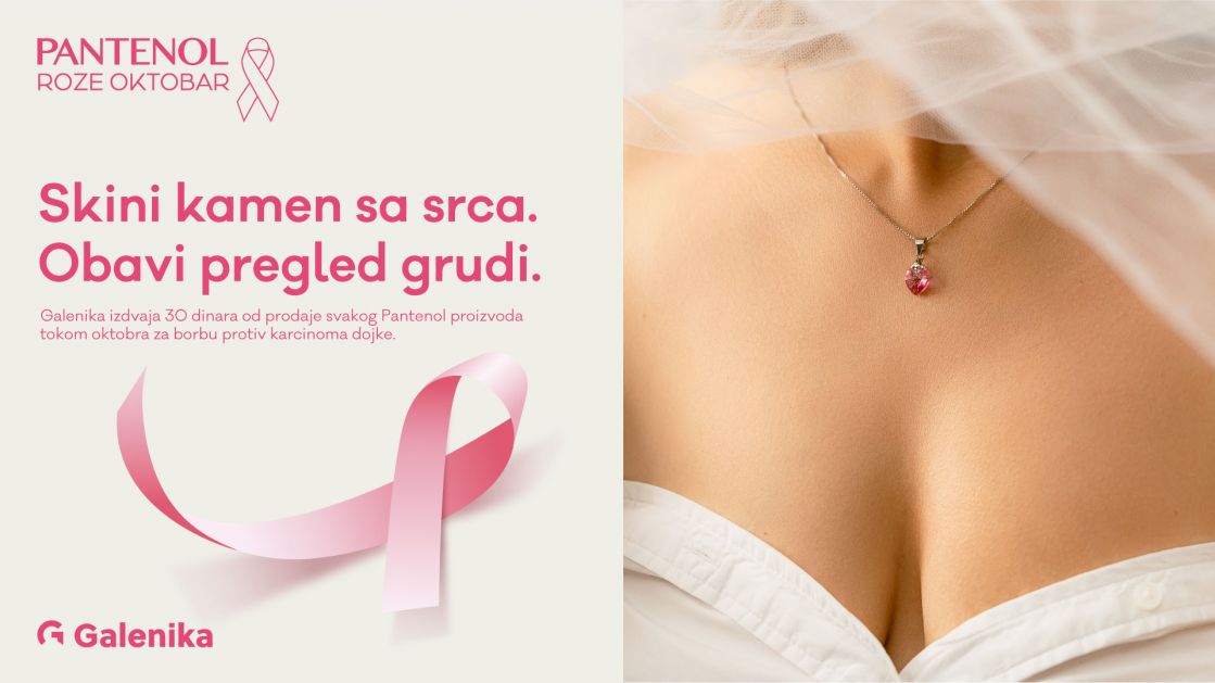 Skini kamen sa srca, obavi pregled grudi: Galenika šestu godinu zaredom uz žene u borbi protiv raka dojke