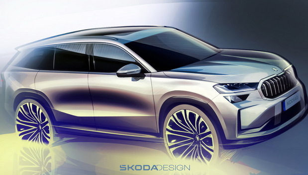 Škoda otkriva skice spoljašnjosti automobila potpuno novog modela Kodiaq