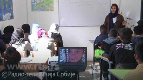 Školica za decu migrante u preševskom prihvatnom centru